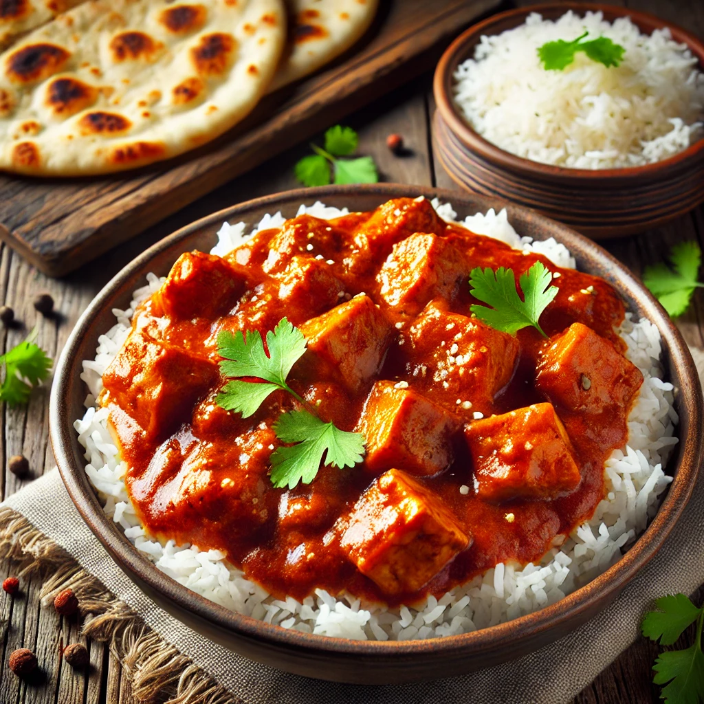 Jackfruit-Tikka Masala ist eine vegane Variante des klassischen indischen Tikka Masala, die die zarte Textur von Jackfruit in einer reichhaltigen und würzigen Sauce kombiniert. Dieses Gericht ist perfekt für ein schmackhaftes Abendessen. <br>Empfohlene Beilagen<br>Basmatireis oder Naanbrot.<br>Dieses Rezept ist für 4 Personen.